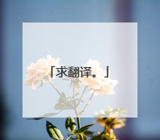 求翻译。