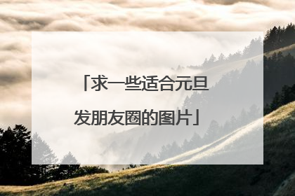 求一些适合元旦发朋友圈的图片