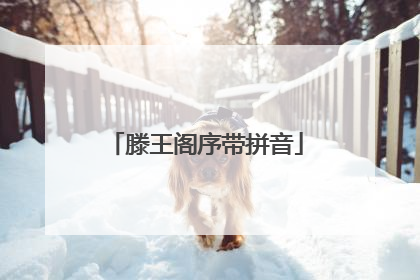 滕王阁序带拼音
