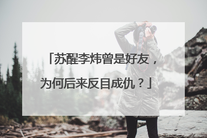 苏醒李炜曾是好友,为何后来反目成仇?