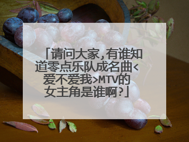 请问大家,有谁知道零点乐队成名曲<爱不爱我>MTV的女主角是谁啊?