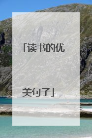 读书的优美句子
