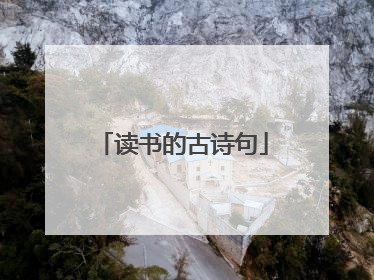 读书的古诗句
