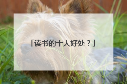 读书的十大好处?