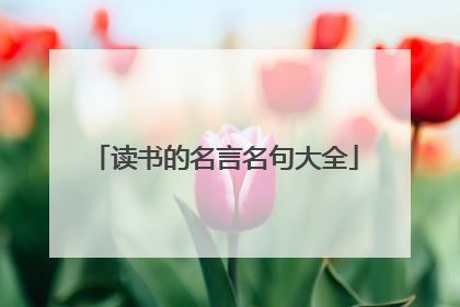读书的名言名句大全