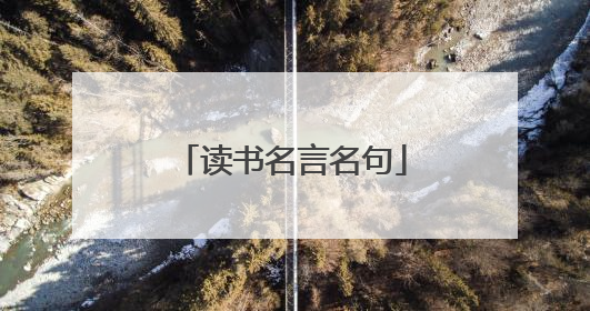 读书名言名句