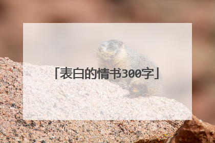 表白的情书300字