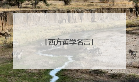 西方哲学名言