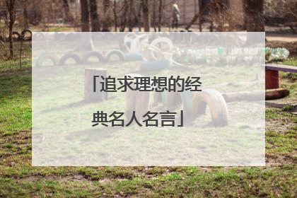追求理想的经典名人名言