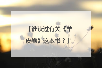 谁读过有关《羊皮卷》这本书?
