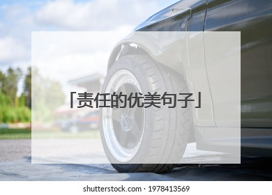 责任的优美句子