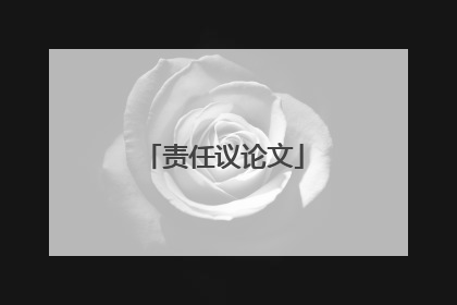 责任议论文