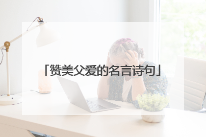 赞美父爱的名言诗句