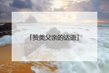 赞美父亲的话语