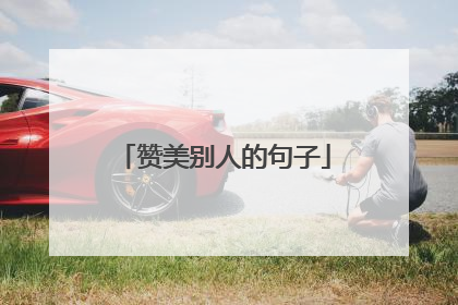 赞美别人的句子