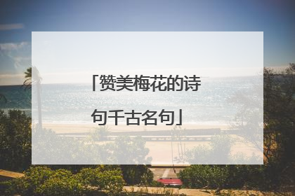 赞美梅花的诗句千古名句