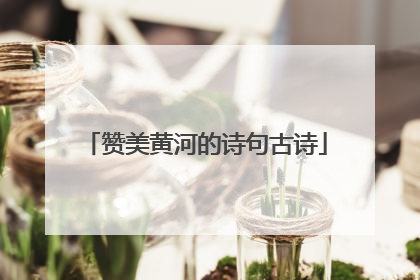 赞美黄河的诗句古诗
