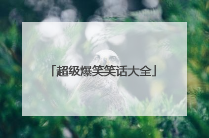 超级爆笑笑话大全