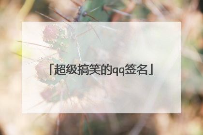 超级搞笑的qq签名