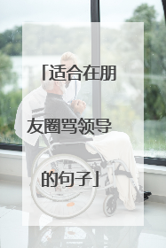 适合在朋友圈骂领导的句子
