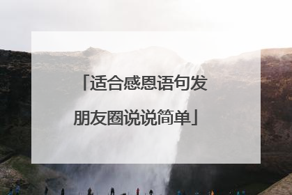 适合感恩语句发朋友圈说说简单