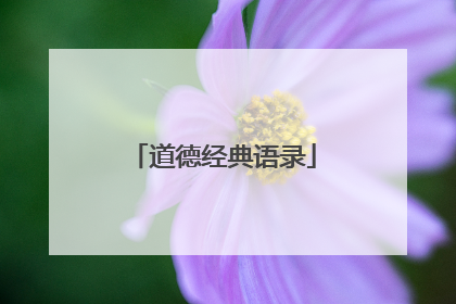 道德经典语录