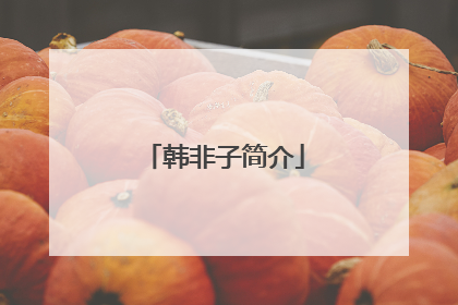 韩非子简介