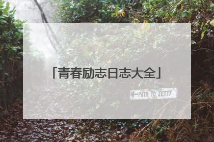 青春励志日志大全