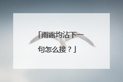 雨露均沾下一句怎么接?