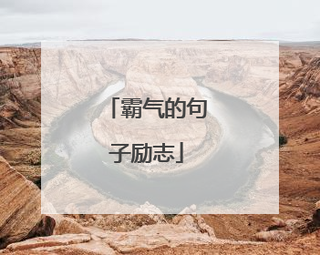 霸气的句子励志
