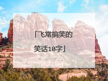 飞常搞笑的笑话10字