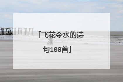 飞花令水的诗句100首
