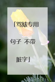 骂婊专用句子 不带脏字