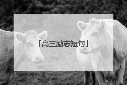 高三励志短句