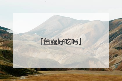 鱼露好吃吗