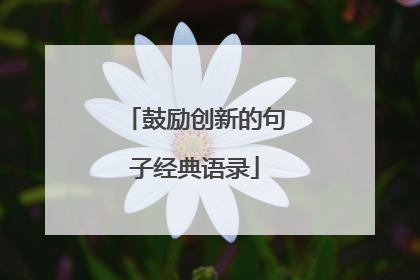 鼓励创新的句子经典语录