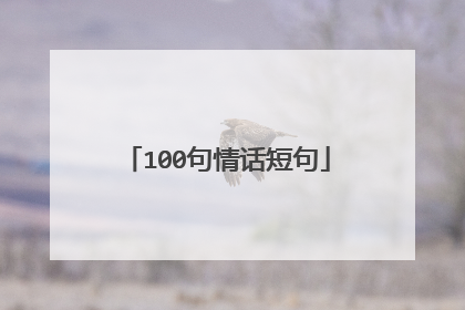 100句情话短句