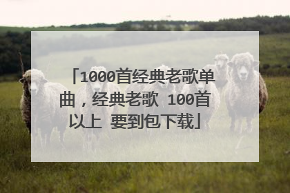 1000首经典老歌单曲,经典老歌 100首以上 要到包下载