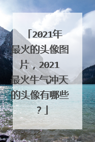 2021年最火的头像图片,2021最火牛气冲天的头像有哪些?