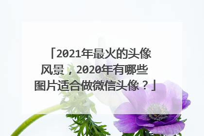 2021年最火的头像风景,2020年有哪些图片适合做微信头像?