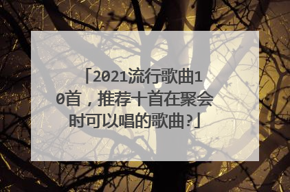 2021流行歌曲10首,推荐十首在聚会时可以唱的歌曲?