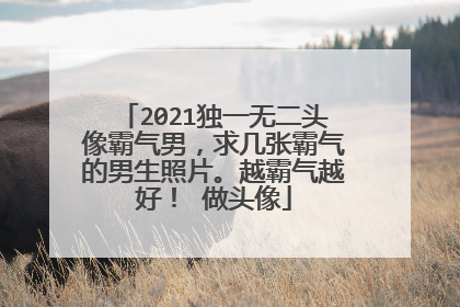 2021独一无二头像霸气男,求几张霸气的男生照片。越霸气越好! 做头像