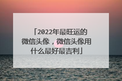 2022年最旺运的微信头像,微信头像用什么最好最吉利