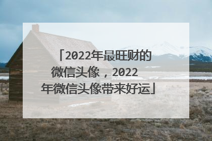 2022年最旺财的微信头像,2022 年微信头像带来好运