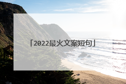 2022最火文案短句