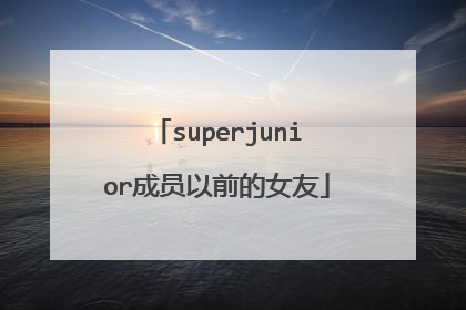 superjunior成员以前的女友