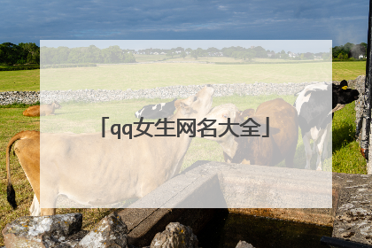 qq女生网名大全
