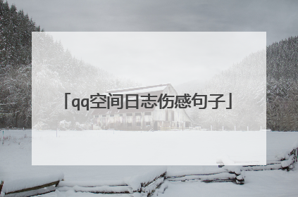 qq空间日志伤感句子