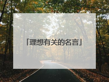 理想有关的名言
