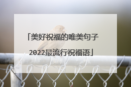 美好祝福的唯美句子 2022最流行祝福语